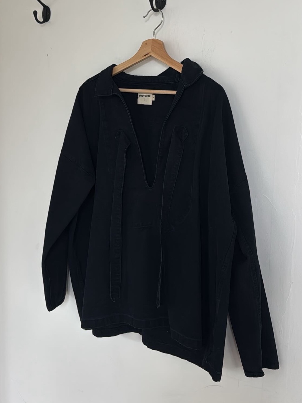 Rudy Jude Fisherman Smock in Black Indigo